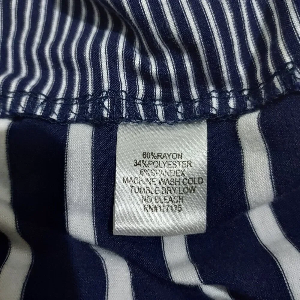 Beach Break Nautical Size S Navy and white Cabana Swim cover-up Hooded - Picture 9 of 10